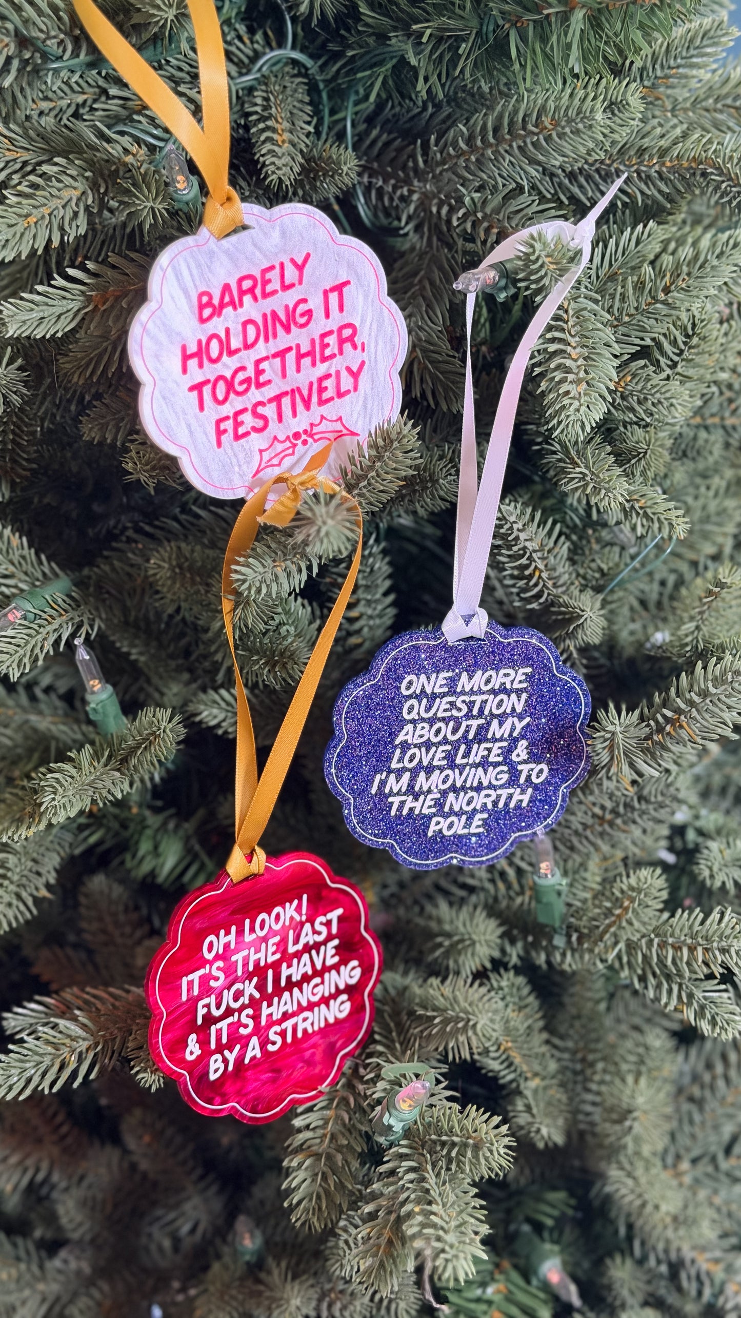 Barely Holding It Together, Festively Ornament