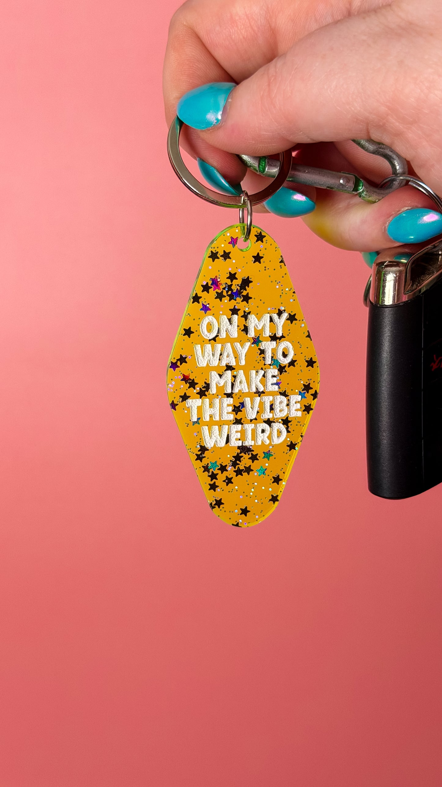 On My Way To Make The Vibe Weird Keychain