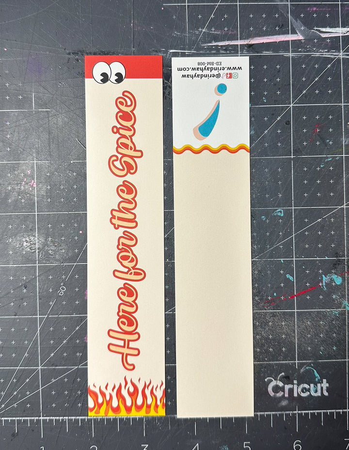 Here for the Spice Bookmark