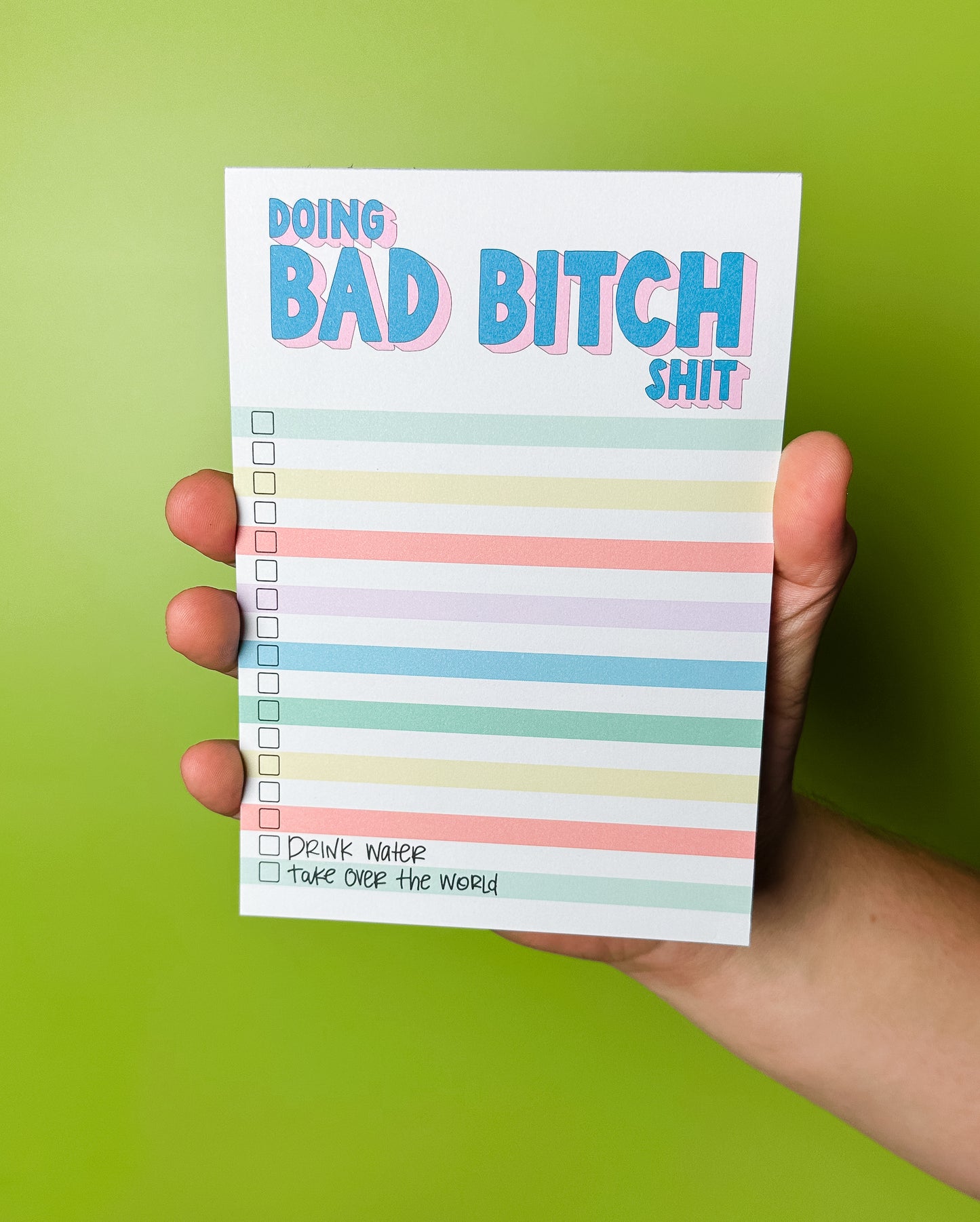 Doing Bad Bitch Shit Notepad