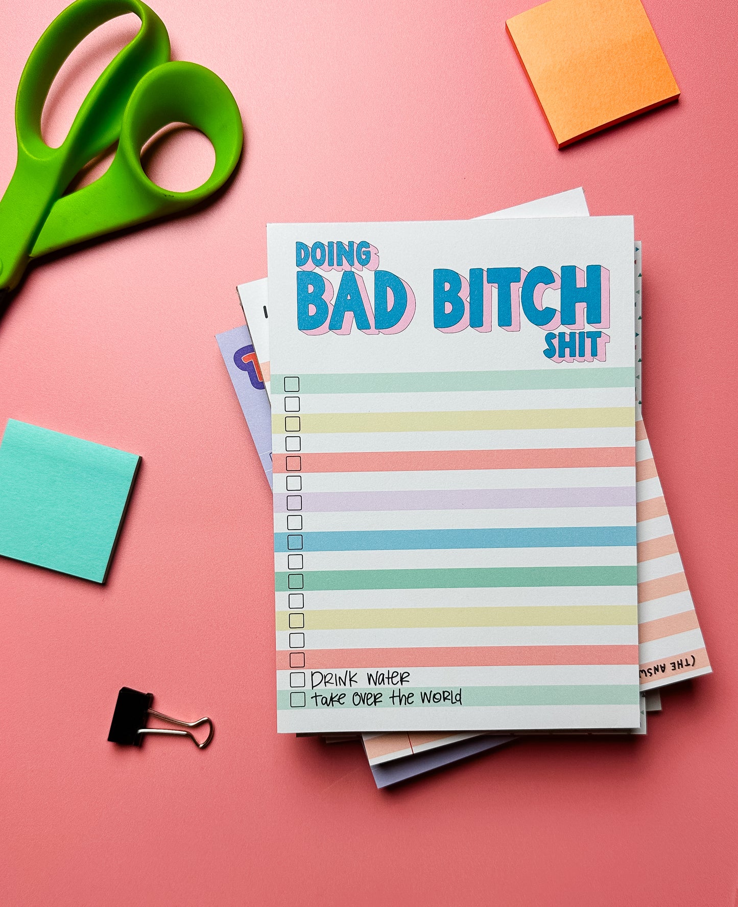 Doing Bad Bitch Shit Notepad