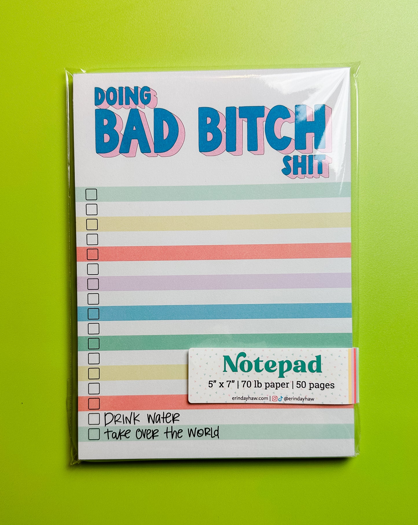 Doing Bad Bitch Shit Notepad