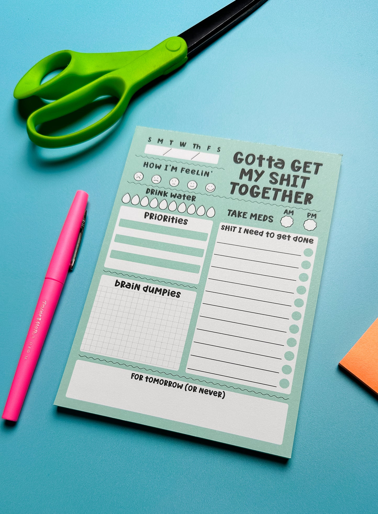 Gotta Get My Shit Together Notepad