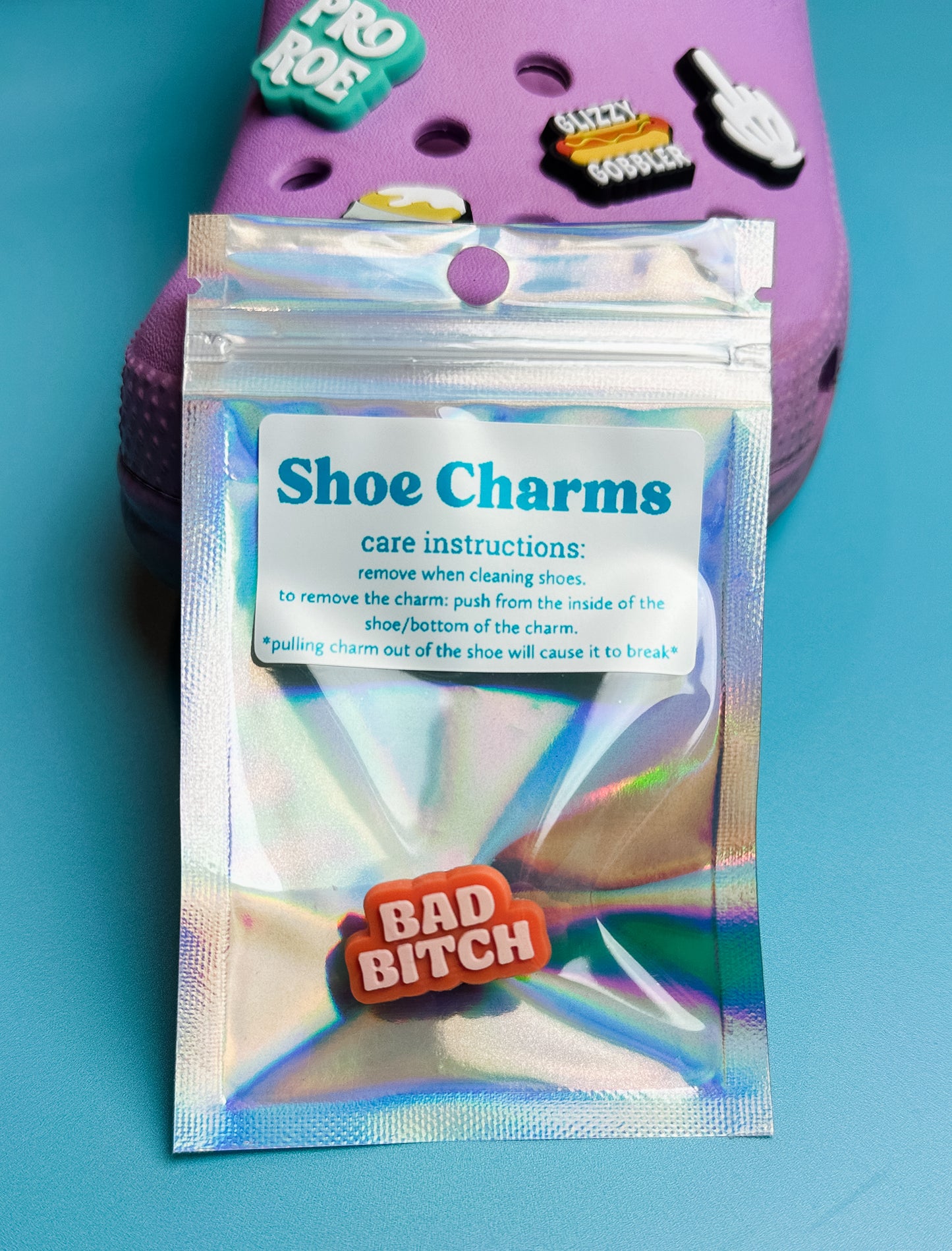 Bad Bitch Clog Charm