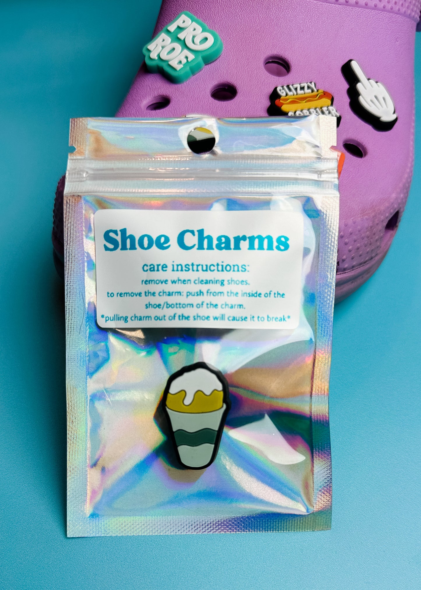 Snowball Clog Charm