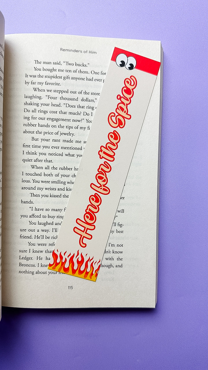 Here for the Spice Bookmark