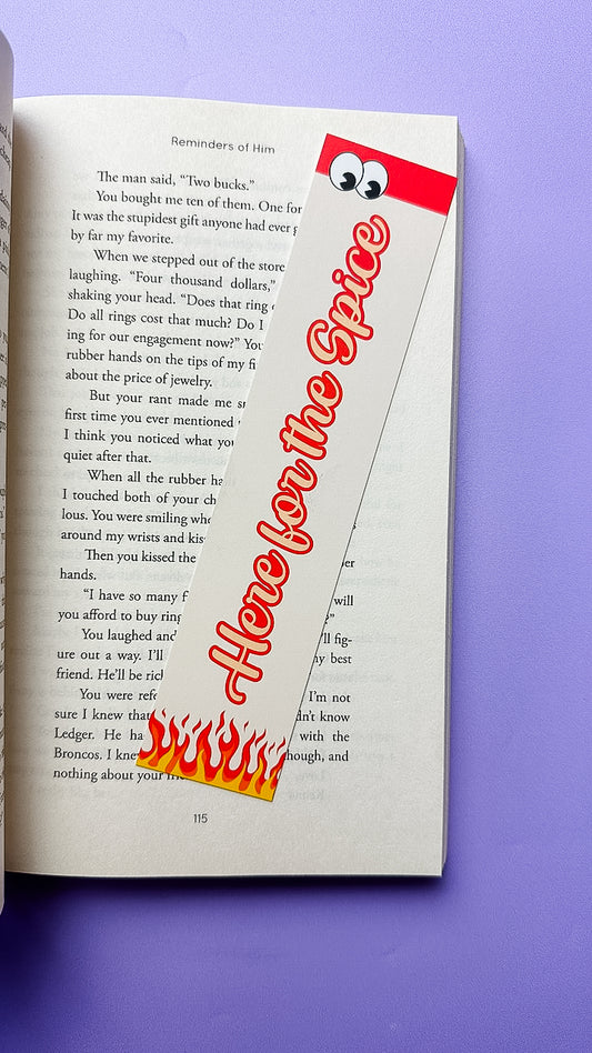 Here for the Spice Bookmark