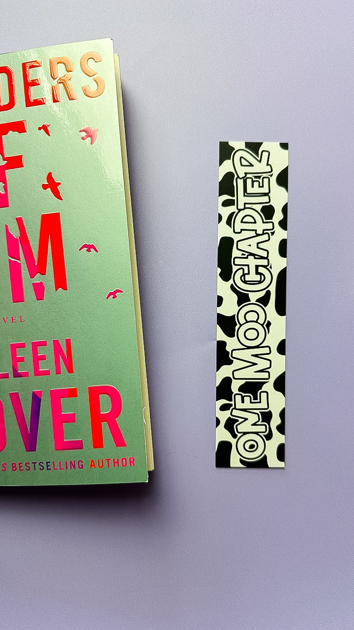One Moo Chapter Bookmark