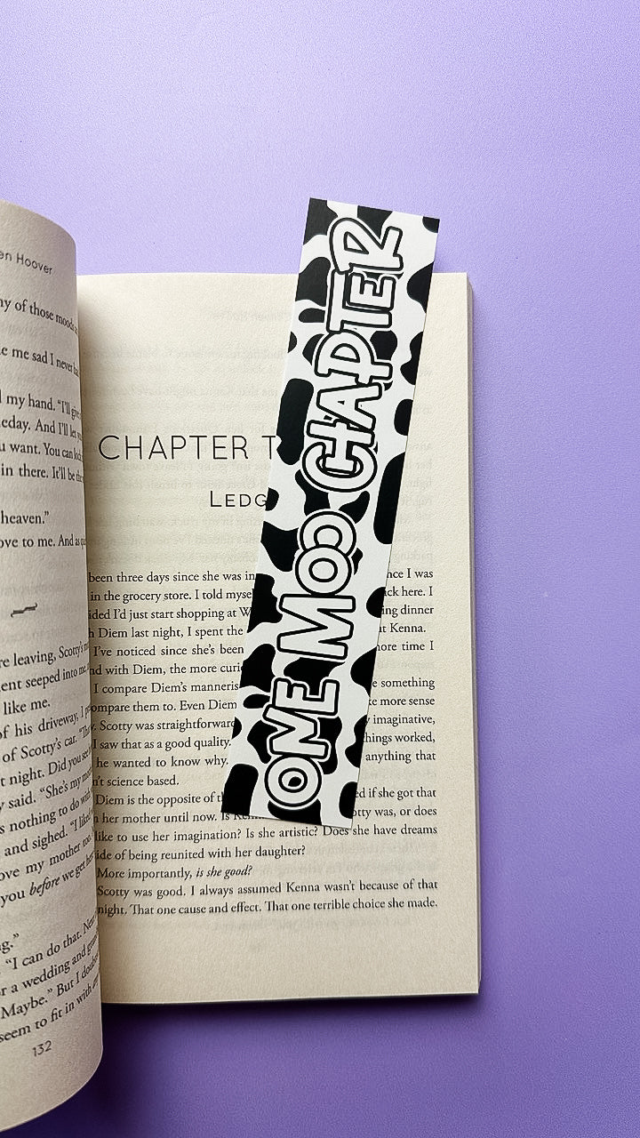 One Moo Chapter Bookmark