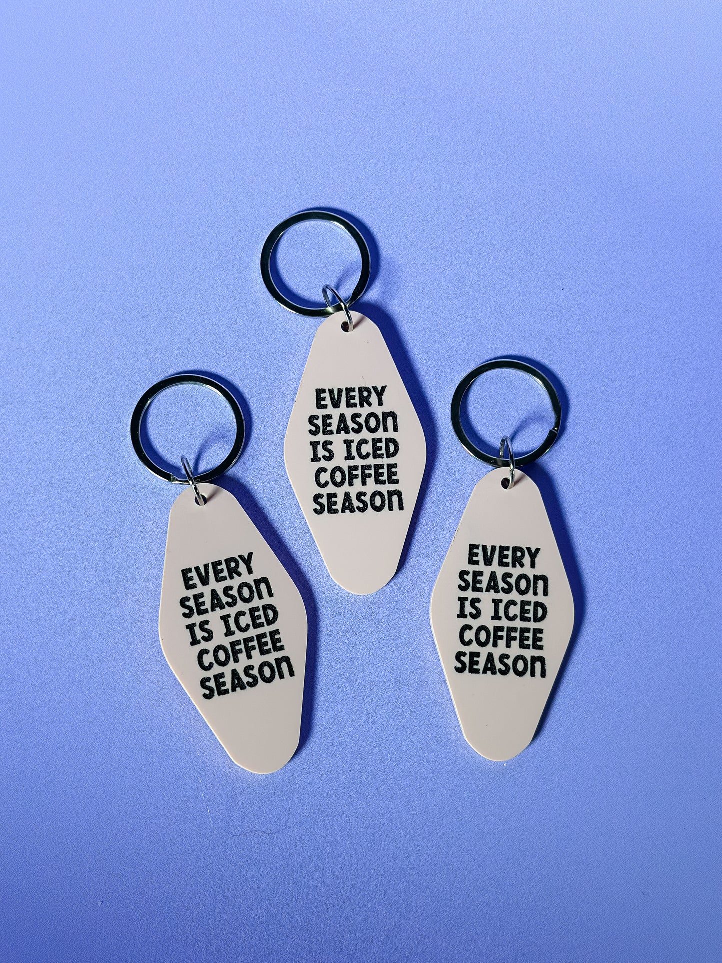 Every Season is Iced Coffee Season Keychain