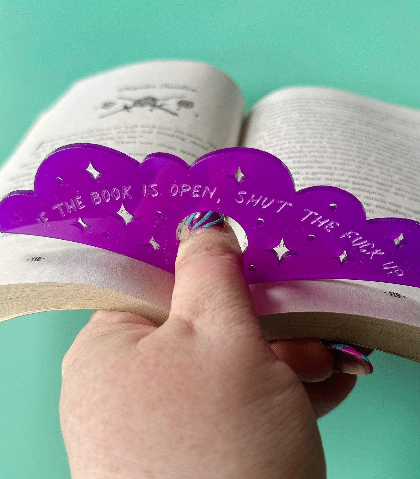 If My Book Is Open Then Shut the Fuck Up Page Spreader