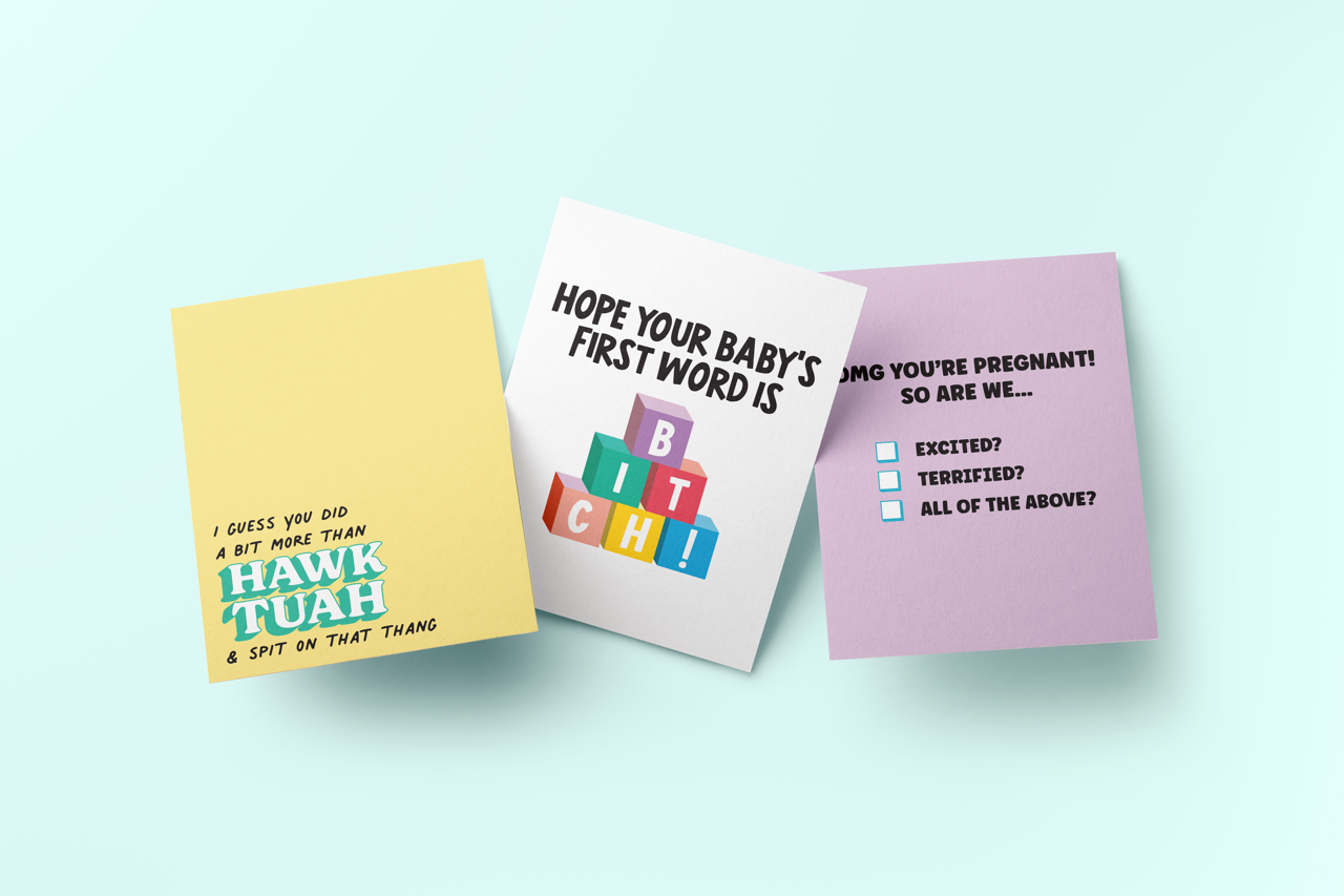 I Guess You Did A Bit More Than Hawk Tuah - Greeting Card