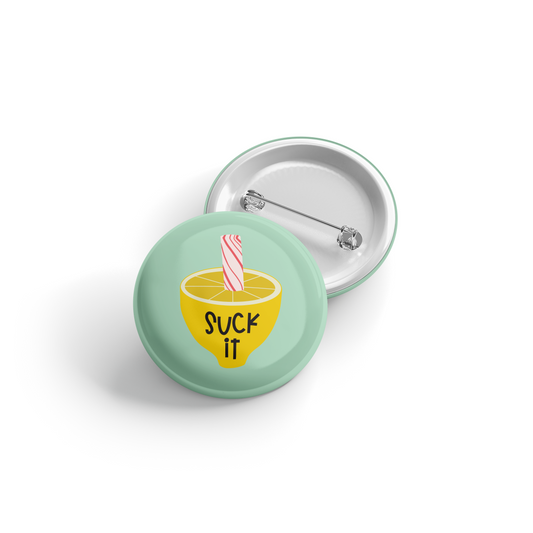 Lemon Peppermint Stick - Suck It - Button