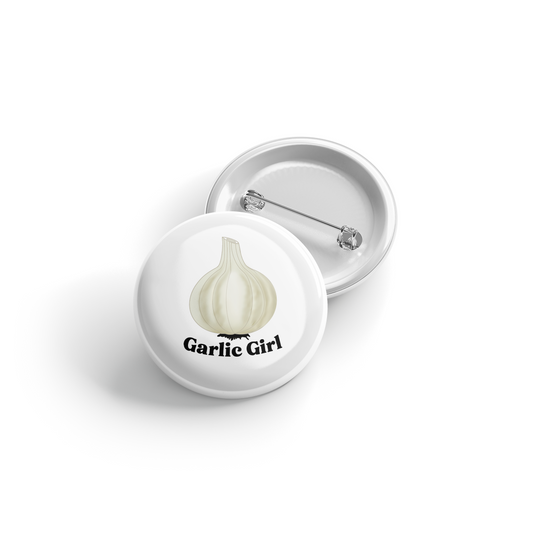 Garlic Girl - Button