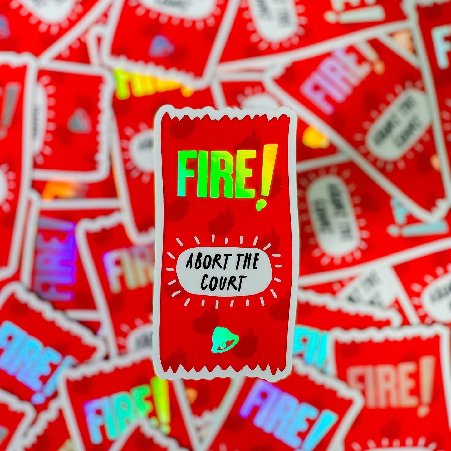 Abort the Court Fire Sauce Sticker