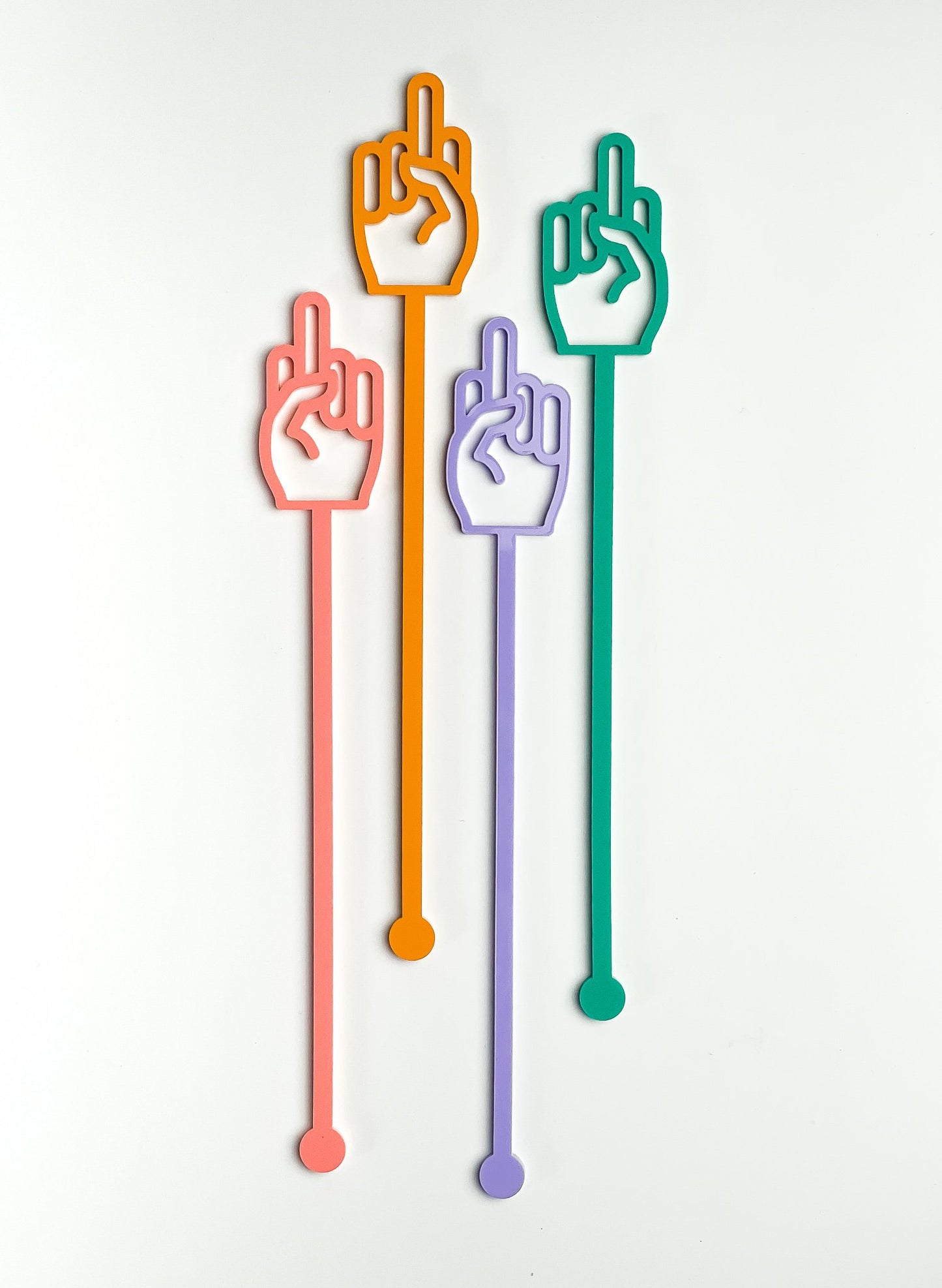 Middle Finger Drink Stirrers