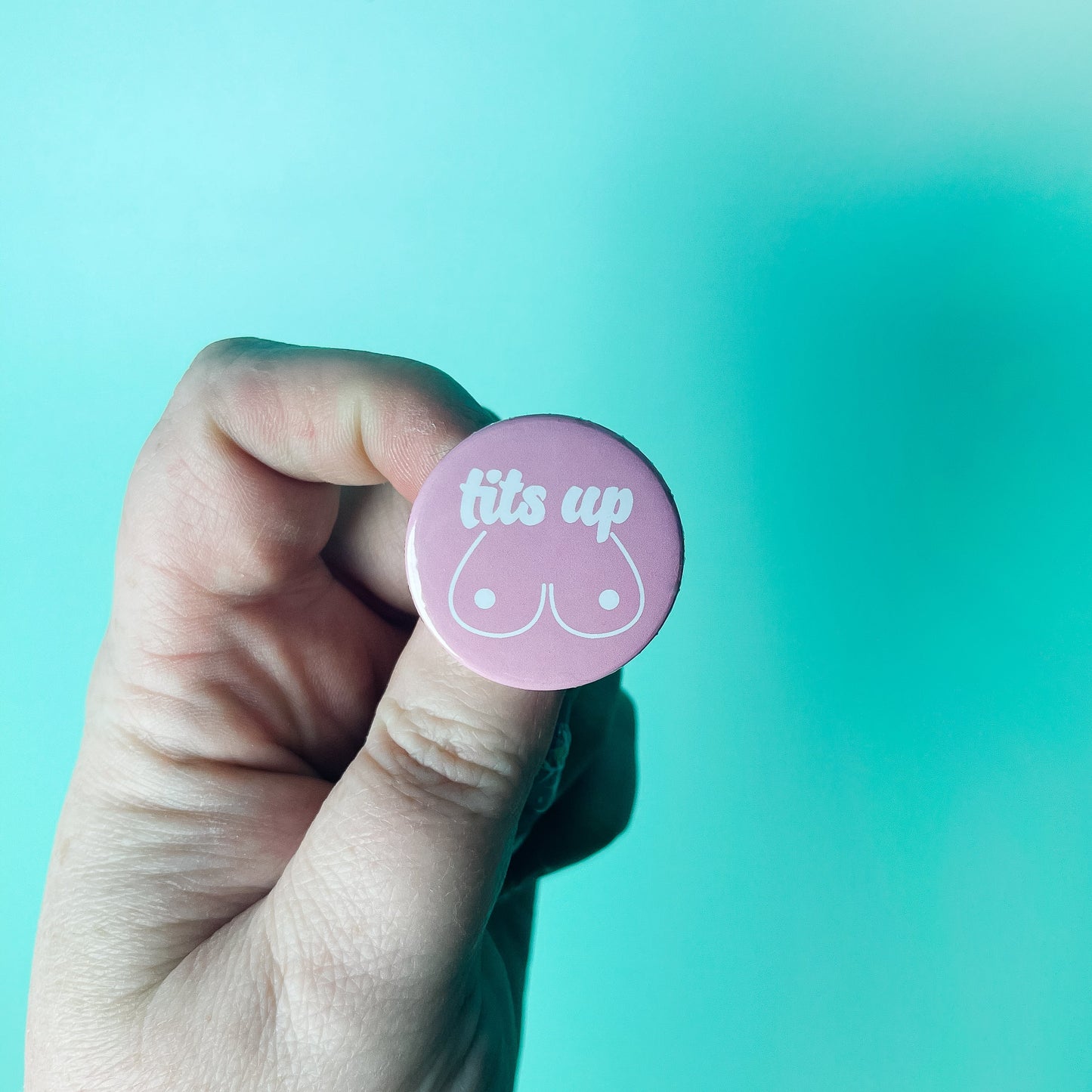 Tits Up- Button