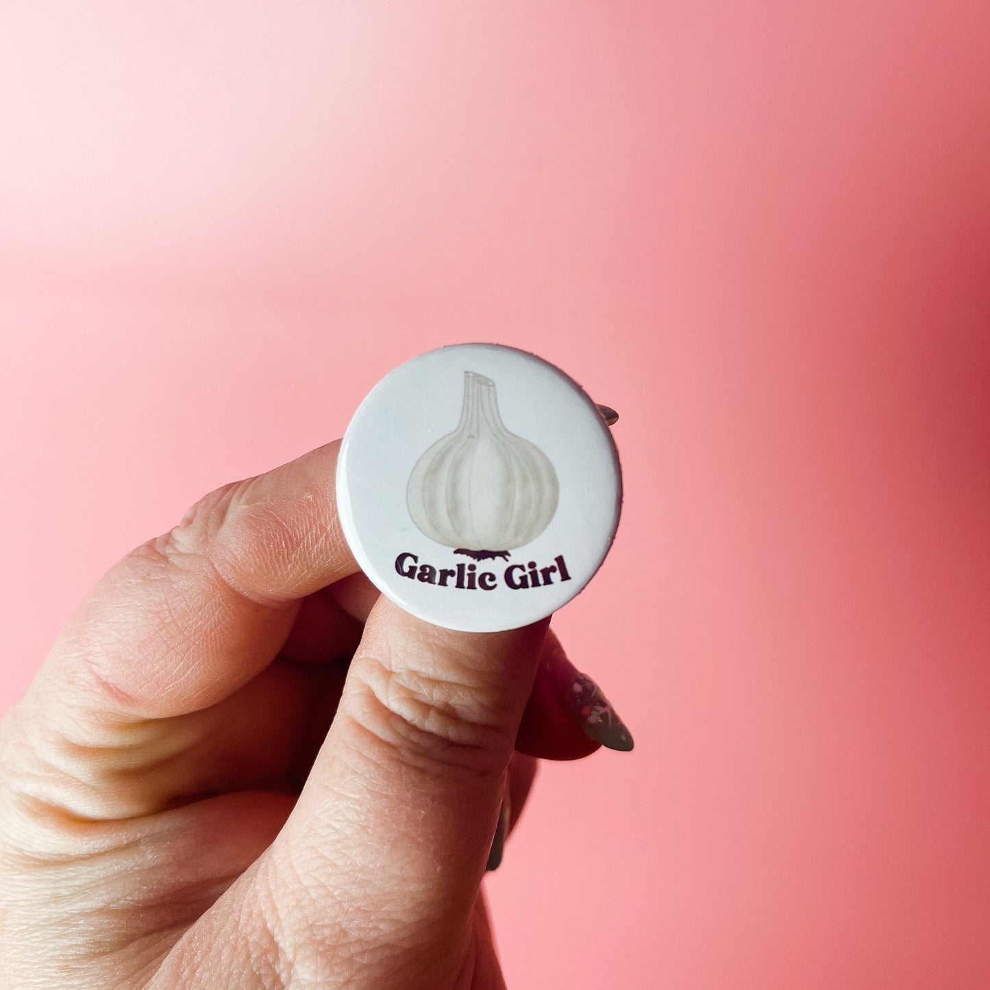 Garlic Girl - Button