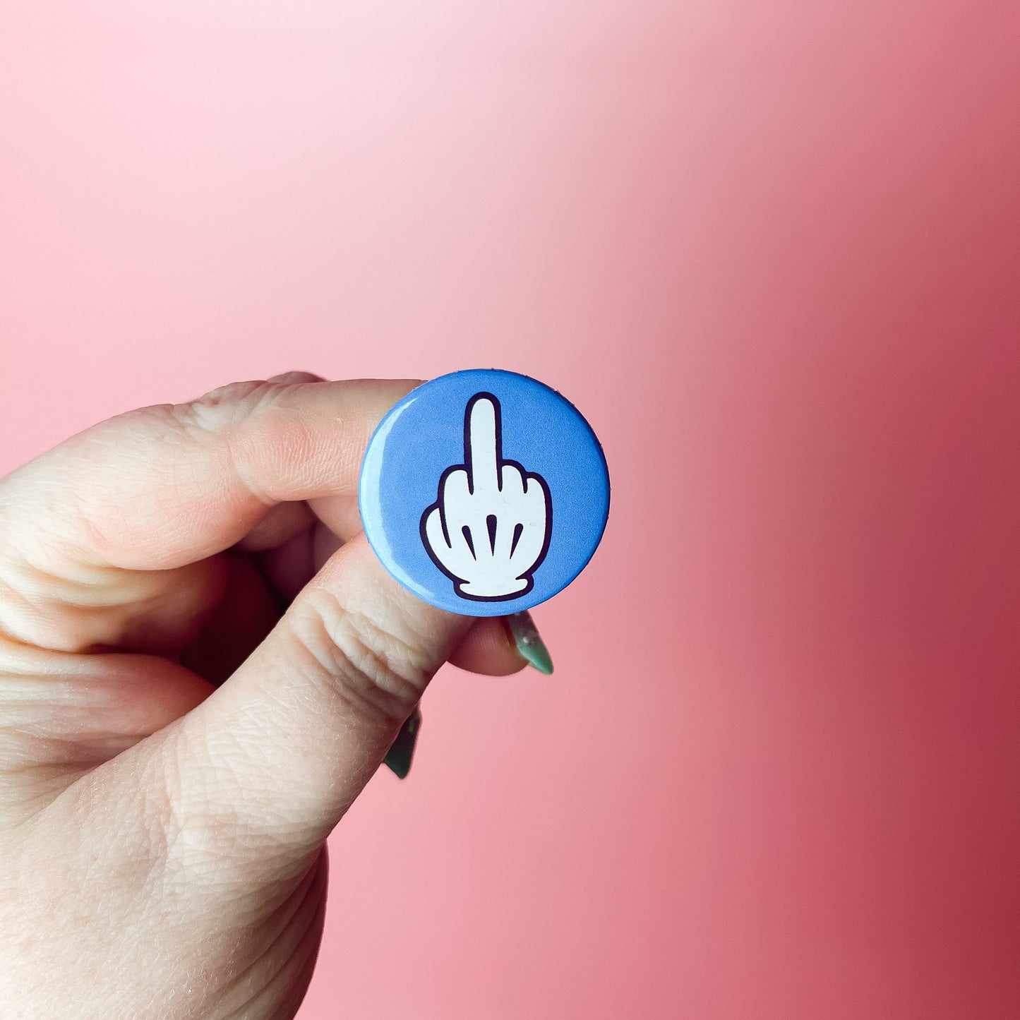 Middle Finger - Button