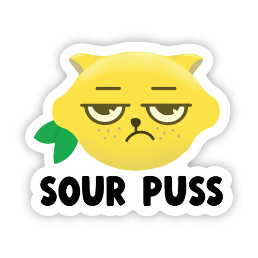 Sour Puss Sticker