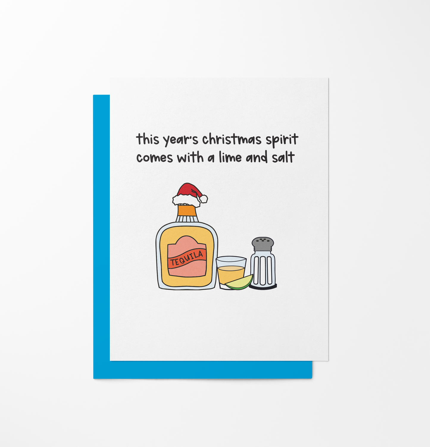 This Year's Christmas Spirit Comes With A Lime And Salt Card