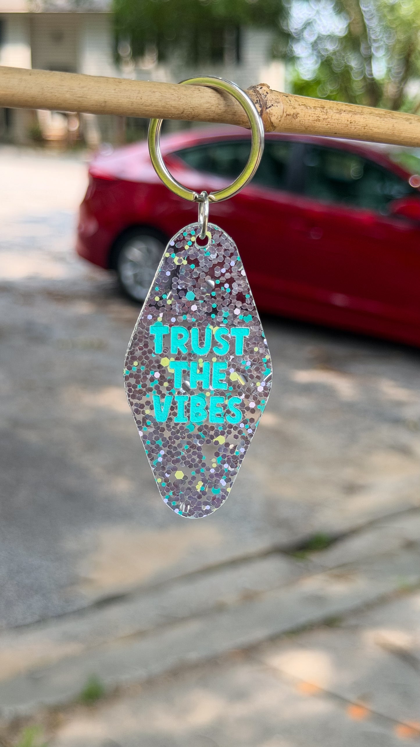 Trust The Vibes Keychain