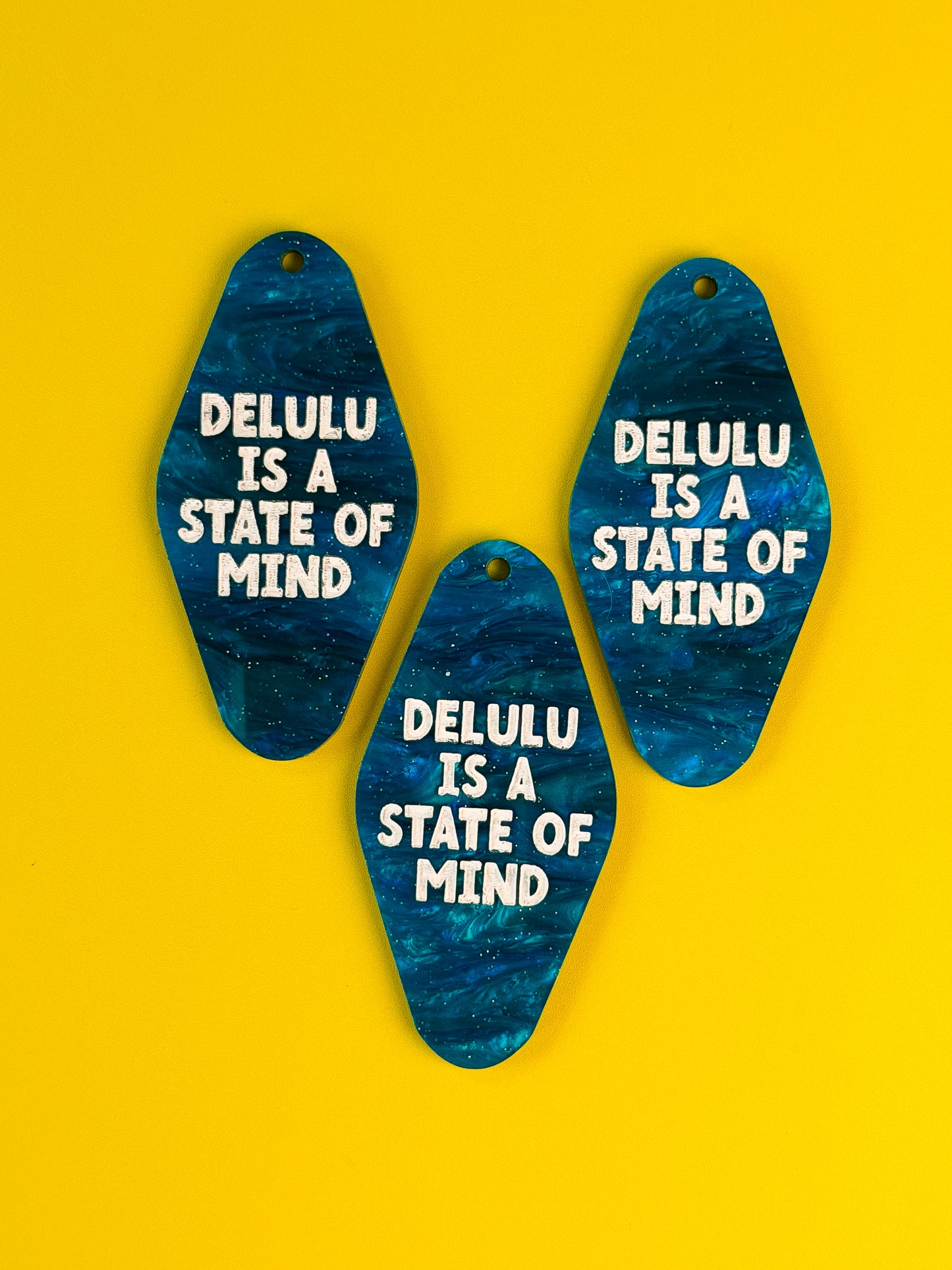 Delulu Is A State Of Mind Keychain