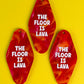 The Floor Is Lava Keychain