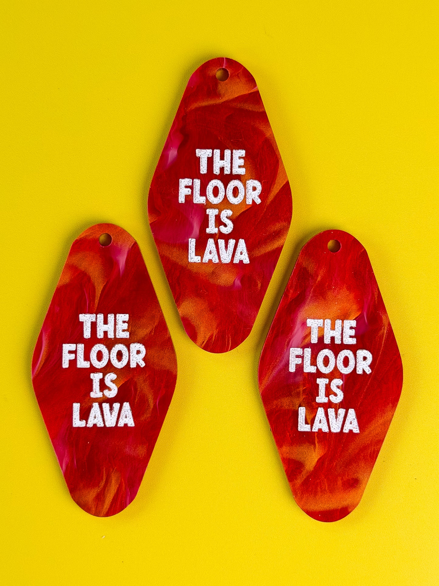 The Floor Is Lava Keychain