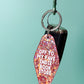Off To My Fave Indie Book Store Keychain