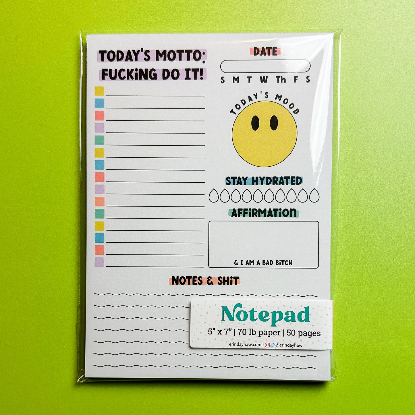 Today's Motto: Fucking Do it Notepad