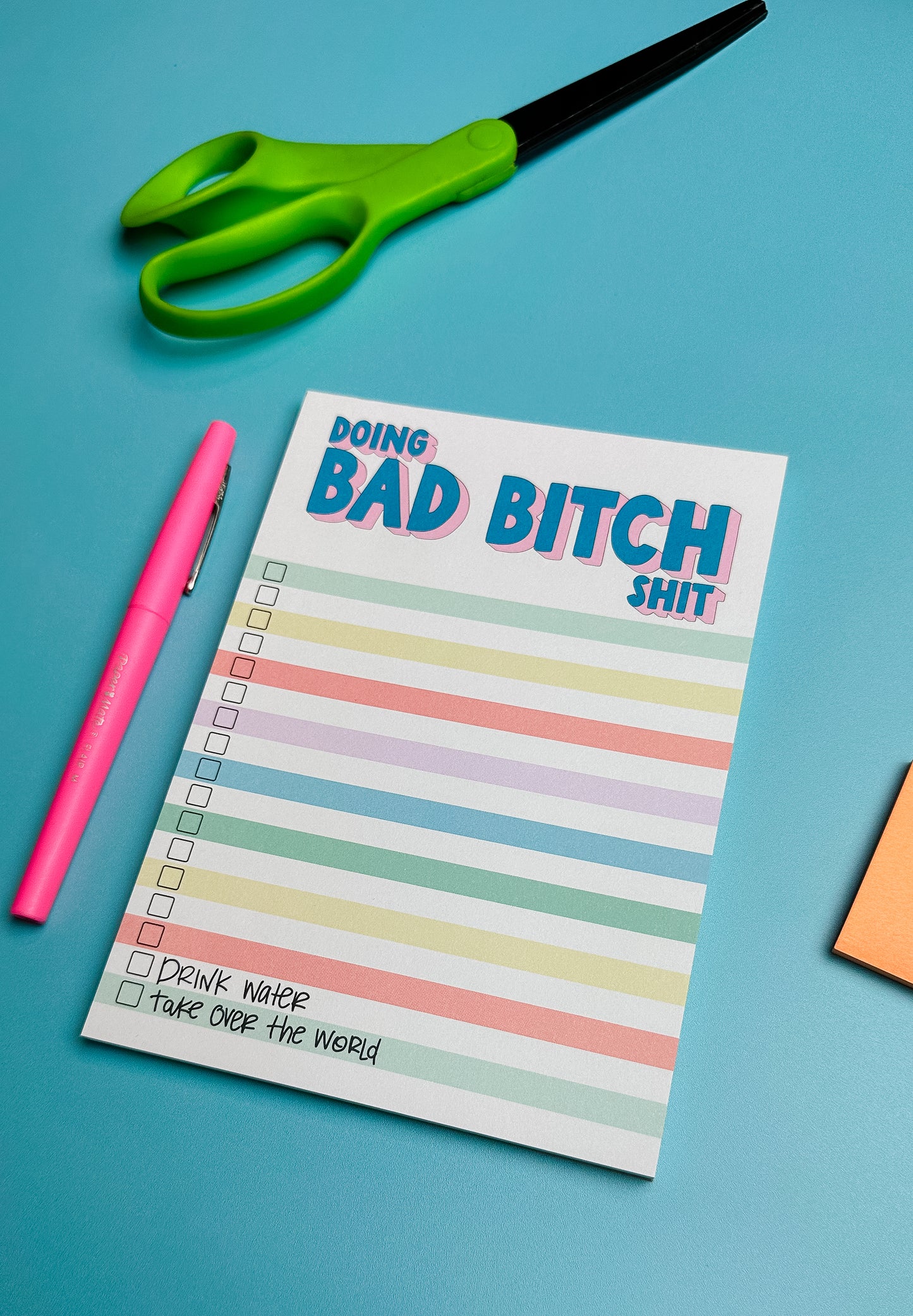 Doing Bad Bitch Shit Notepad