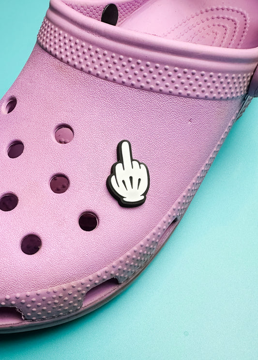 Middlefinger Clog Charm