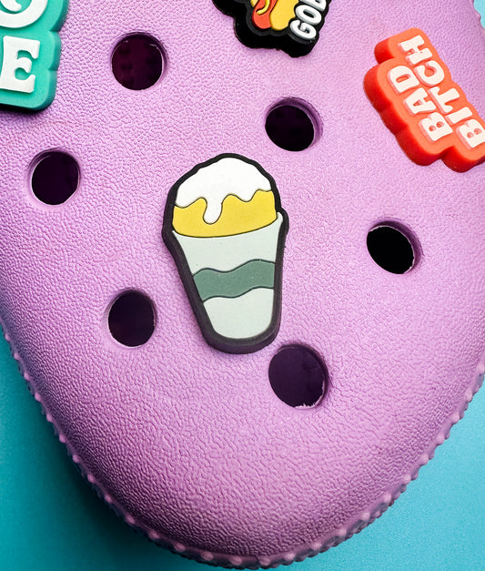 Snowball Clog Charm