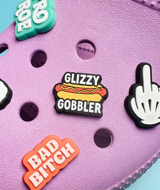 Glizzy Gobbler Clog Charm