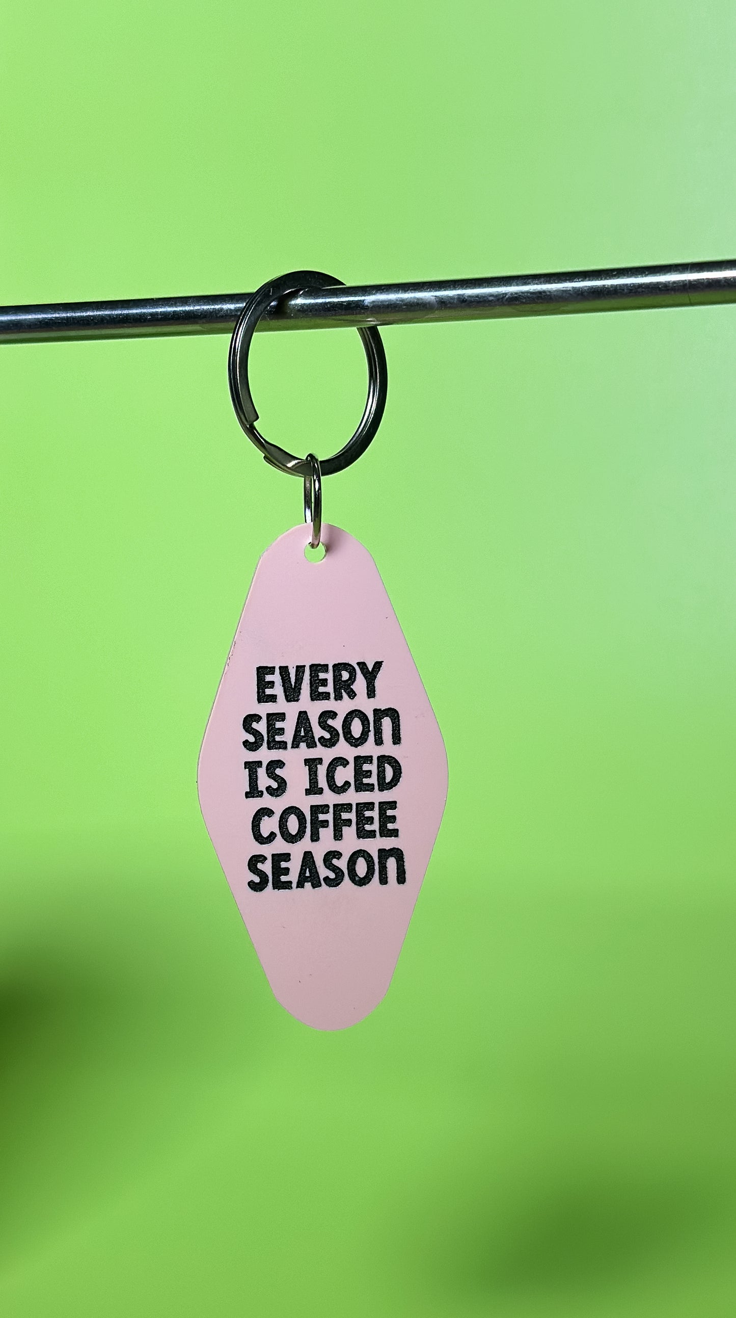 Every Season is Iced Coffee Season Keychain