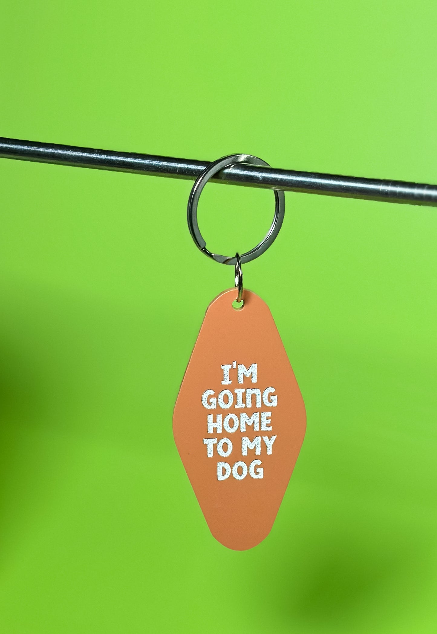 I'm Going Home to My Dog Keychain