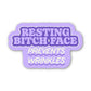 Resting Best Face Prevents Wrinkles – Sticker