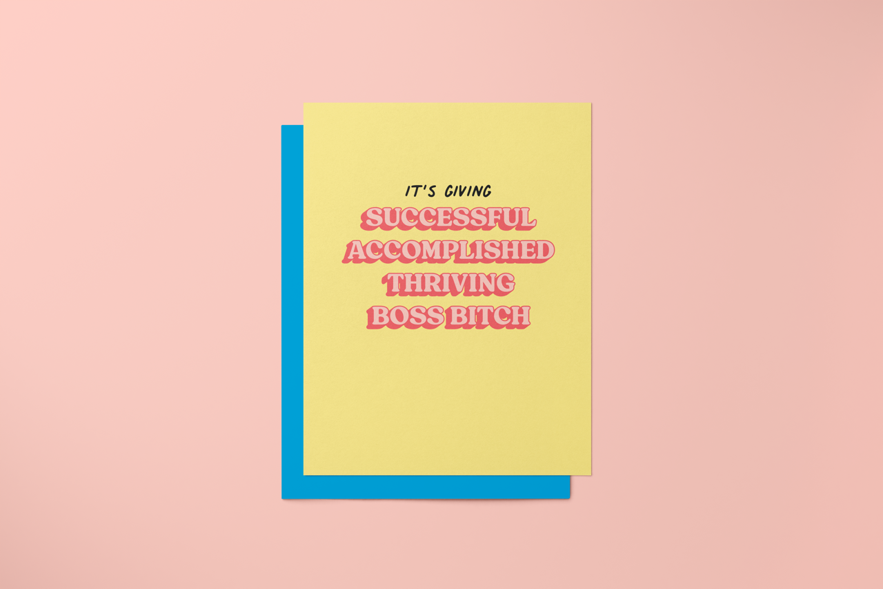 It's Giving Successful - Greeting Card