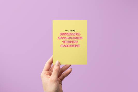 It's Giving Successful - Greeting Card