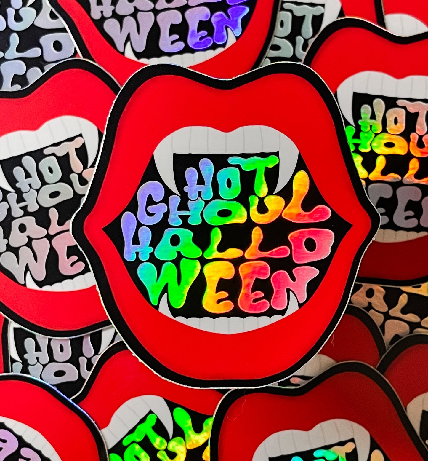 Hot Ghoul Halloween Sticker