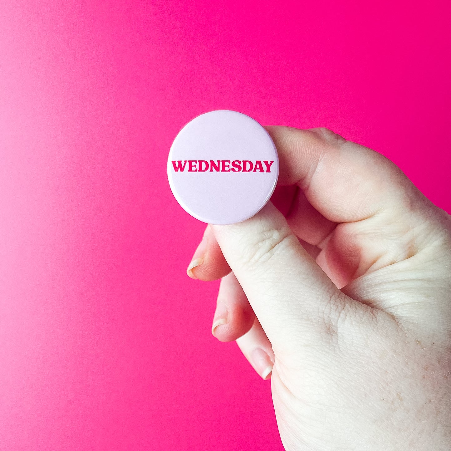 Wednesday Pink - Button