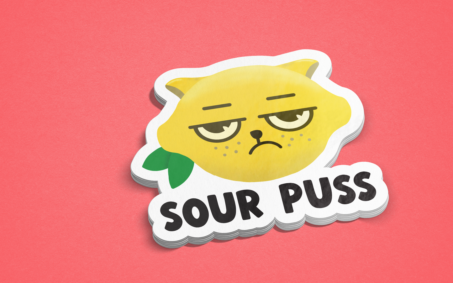 Sour Puss Sticker