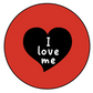 I love me - Button
