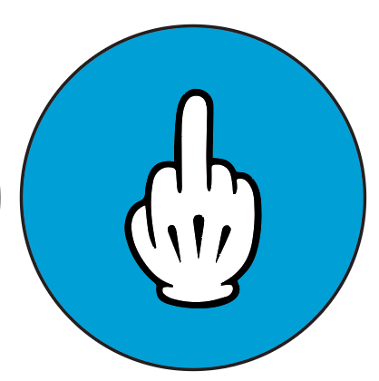 Middle Finger - Button