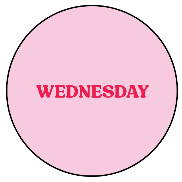 Wednesday Pink - Button